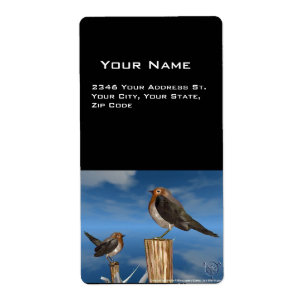 HYPER VOGELS/ROBINEBROOST ETIKET