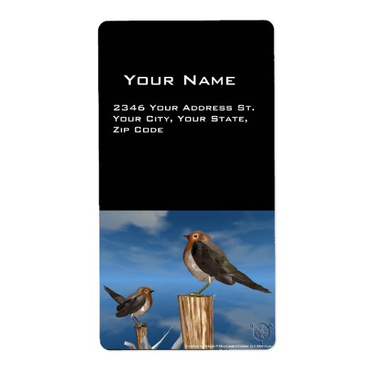 HYPER VOGELS/ROBINEBROOST ETIKET (Voorkant)