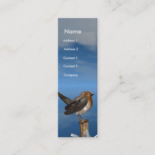 HYPER VOGELS/ROBINEBROOST MONOGRAM MINI VISITEKAARTJE