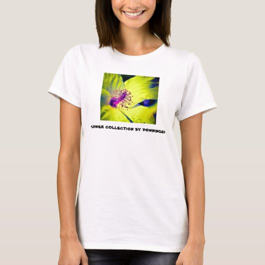 Hyper Yellow Hibiscus T-shirt (Voorkant)