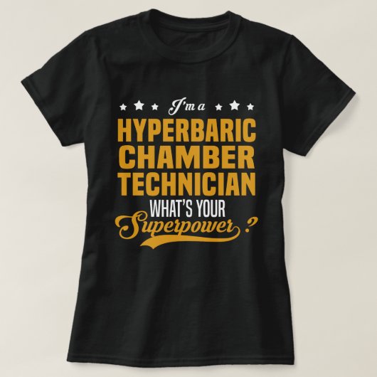 hyperbare-kamertechnicus t-shirt (Design voorkant)