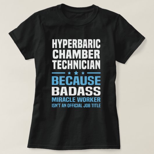 hyperbare-kamertechnicus t-shirt (Design voorkant)