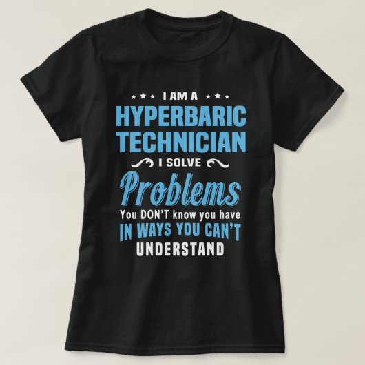 hyperbare technicus t-shirt (Design voorkant)