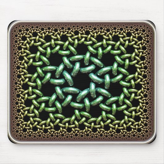 Hyperbolische Verbonden Ringen Muismat (Voorkant)