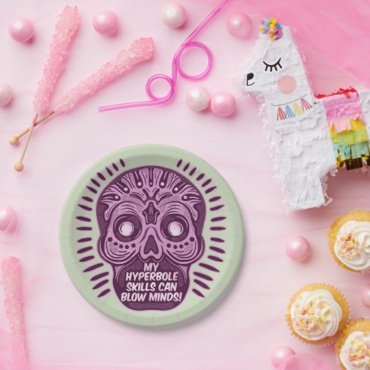 Hyperbool Grappig ENGELS TAAL Papieren Bordje (Feest)