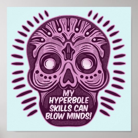 Hyperbool Grappig ENGELS TAAL Poster (Voorkant)