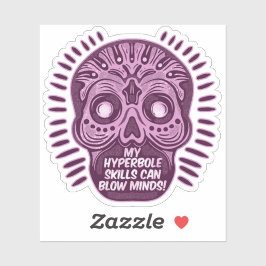 Hyperbool Grappig ENGELS TAAL Sticker (Vel)