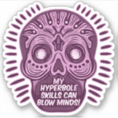 Hyperbool Grappig ENGELS TAAL Sticker (Voorkant)