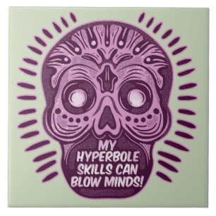 Hyperbool Grappig ENGELS TAAL Tegeltje