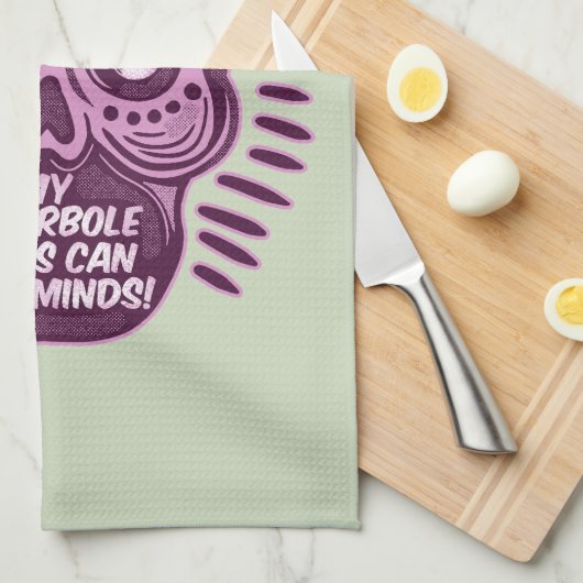 Hyperbool Grappig ENGELS TAAL Theedoek (Quarter Fold)