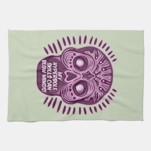 Hyperbool Grappig ENGELS TAAL Theedoek (Horizontaal)