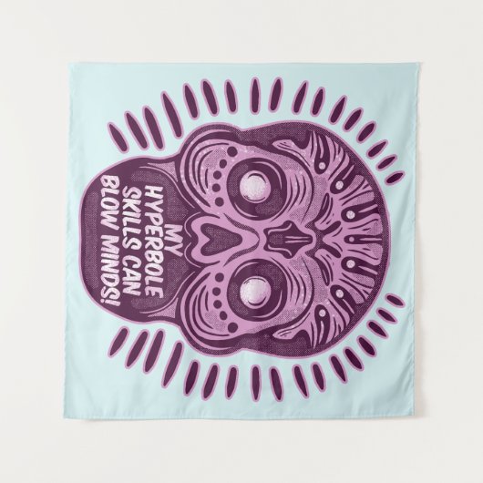 Hyperbool Grappig ENGELS TAAL Wandkleed (Voorkant (horizontaal))