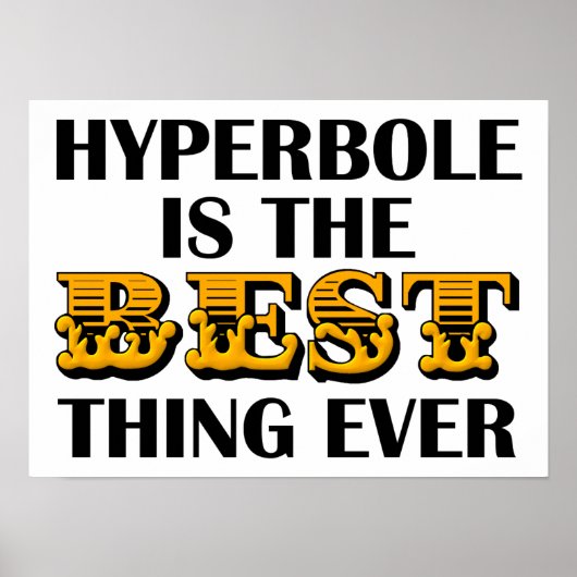 Hyperbool is de Beste Grappige Poster (Voorkant)