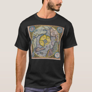Hyperborea Flat Earth Azimuthal Equidistant Projec T-shirt