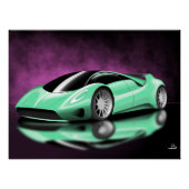 Hypercar conceptcar perfect poster (Voorkant)