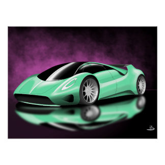 Hypercar conceptcar perfect poster