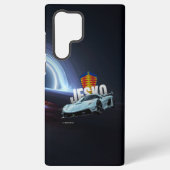 Hypercar Floating Above Black Hole  Samsung Galaxy Hoesje (Achterkant)