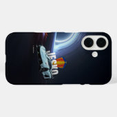 Hypercar in de Leegte – Surrealistische Supercar & Case-Mate iPhone Case (Achterkant (horizontaal))