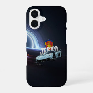 Hypercar in de Leegte – Surrealistische Supercar & iPhone 16 Hoesje