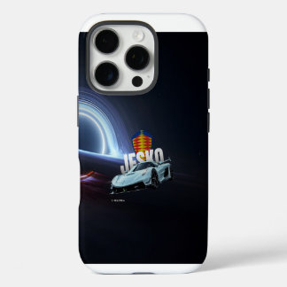 Hypercar in de Leegte – Surrealistische Supercar & iPhone 16 Pro Hoesje