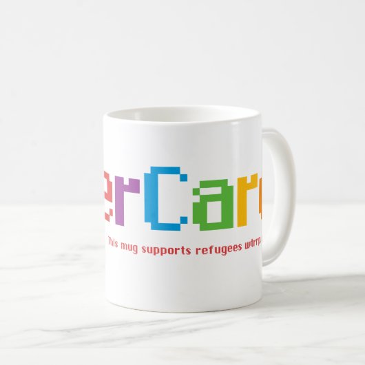 HyperCard - de mok - in de regenboogkleuren van Ap (Voorkant rechts)