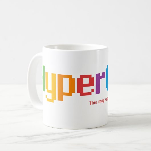 HyperCard - de mok - in de regenboogkleuren van Ap (Voorkant links)