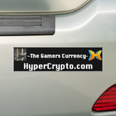 HyperCrypto.com Bumpersticker 11"x3" Legit Vinyl (Op auto)