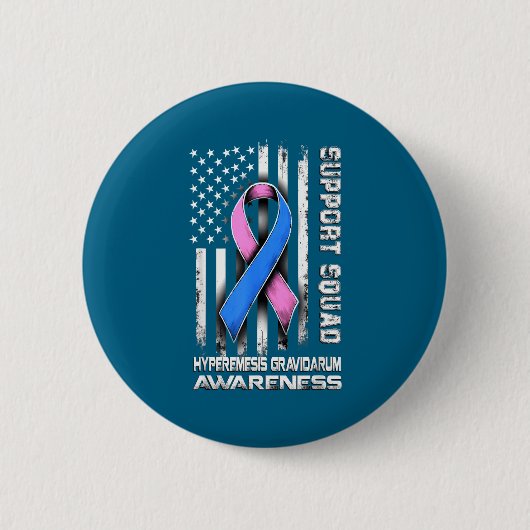 Hyperemesis Awareness Gravidarum Squad Ondersteuni Ronde Button 5,7 Cm (Voorkant)