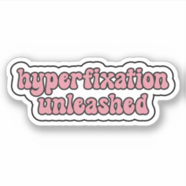 hyperfixatie ontketende Pink Neurodiversity Sticker