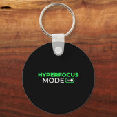 Hyperfocus Modus Aan Funge Aandachtstekort Hyperac Sleutelhanger (Voorkant)
