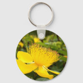Hypericum Calcyinum Key Ring Sleutelhanger (Voorkant)