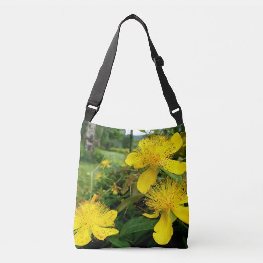 Hypericum calycinum over de hele Canvas tas (Voorkant)