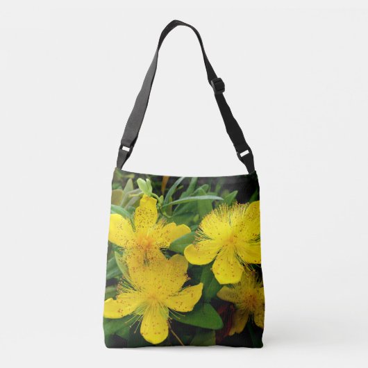 Hypericum calycinum over de hele Canvas tas (Achterkant)