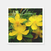 Hypericum calycinum papieren servetten (Voorkant)