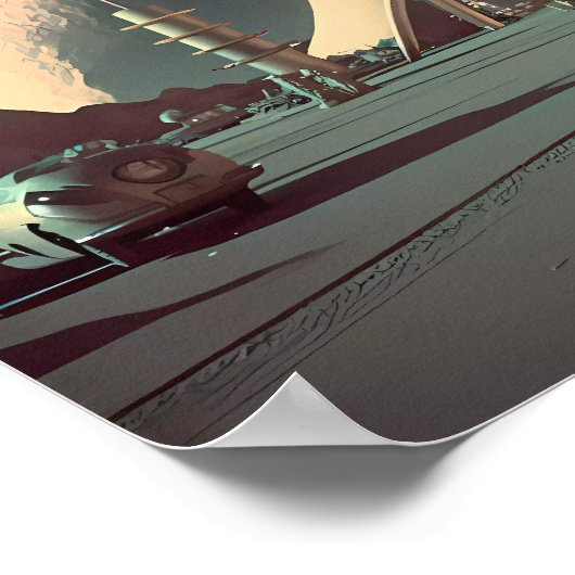 Hyperion 4 (met Logo van de tekentafel) Poster (Hoek)