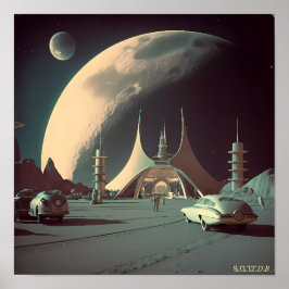 Hyperion 4 (met Logo van de tekentafel) Poster