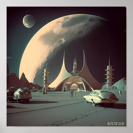 Hyperion 4 (met Logo van de tekentafel) Poster (Voorkant)