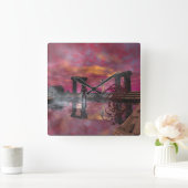 HYPERION TEMPLE OF WATER Science Fiction,Sci-Fi Vierkante Klok (Huis)