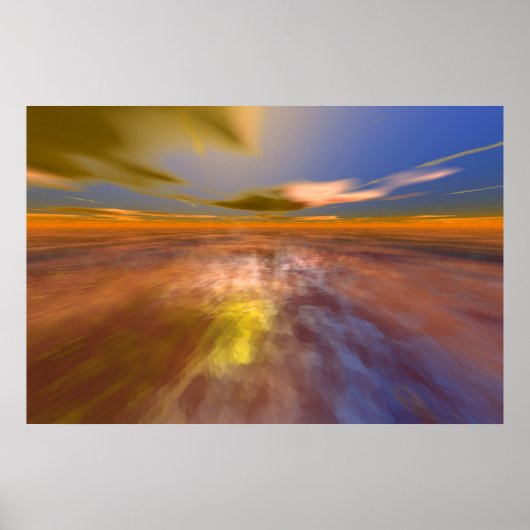 HYPERION WERELD, ALIËN ZEEGEZICHT HEMEL ,WOLKEN Sc Poster (Voorkant)