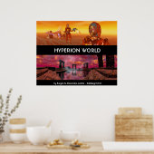 HYPERION WERELD SCIENCEFICTION Wetenschap fictie Poster (Keuken)