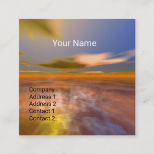 HYPERION WORLD ALIEN LANDSCAPE Science Fiction Vierkante Visitekaartje