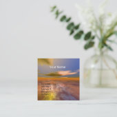 HYPERION WORLD ALIEN LANDSCAPE Science Fiction Vierkante Visitekaartje (Staand voorkant)