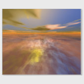 HYPERION WORLD, ALIEN SEASCAPE SKY, CLOUDS Sci-Fi Cadeaupapier (Vlak)