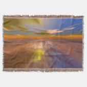 HYPERION WORLD, ALIEN SEASCAPE SKY, CLOUDS Sci-Fi Deken (Voorkant)