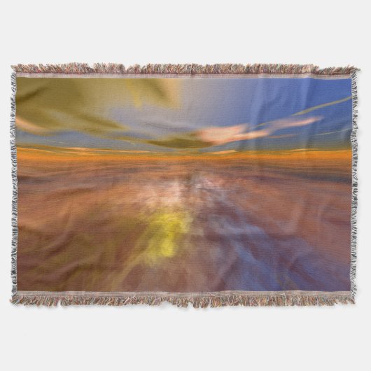 HYPERION WORLD, ALIEN SEASCAPE SKY, CLOUDS Sci-Fi Deken (Voorkant)