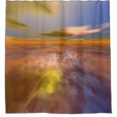 HYPERION WORLD, ALIEN SEASCAPE SKY, CLOUDS Sci-Fi Douchegordijn (Voorkant)