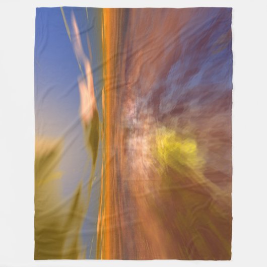 HYPERION WORLD, ALIEN SEASCAPE SKY, CLOUDS Sci-Fi Fleece Deken (Voorkant)