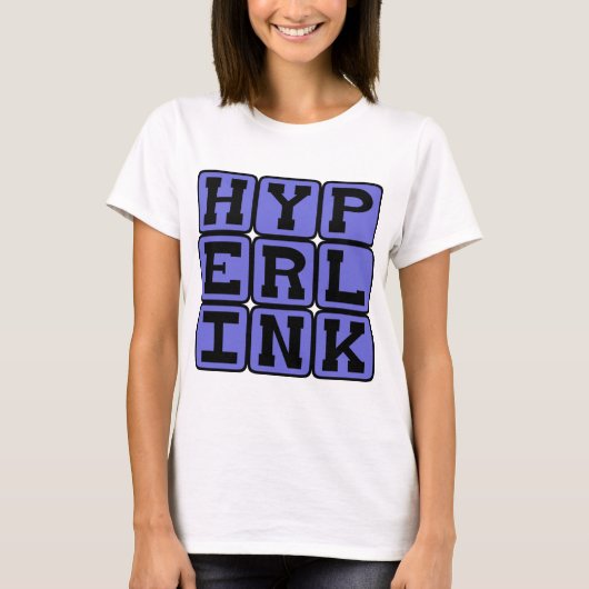 Hyperlink, gegevensreferentie t-shirt (Voorkant)