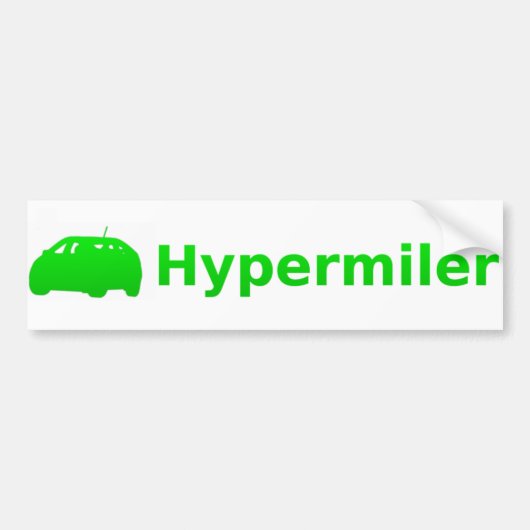 hypermilder bumpersticker (Voorkant)
