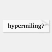 hypermildering? bumpersticker (Voorkant)